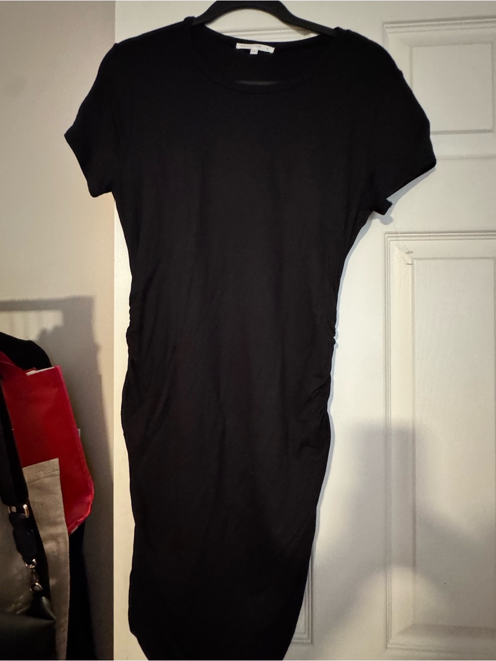 Classic Black Crewneck Tee Dress - Antistar